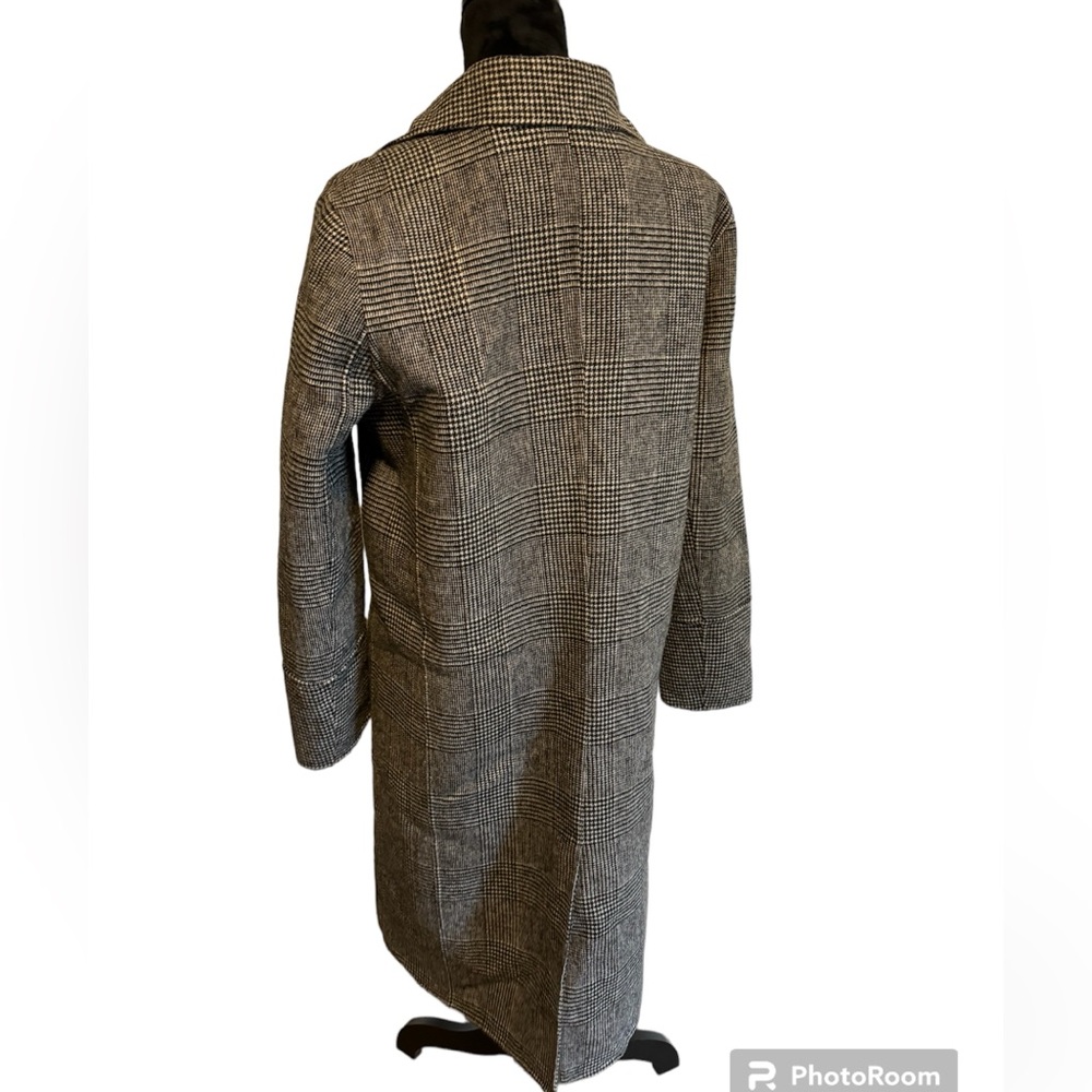 Kenneth Cole Medium Houndstooth Pattern Wool Blen… - image 3